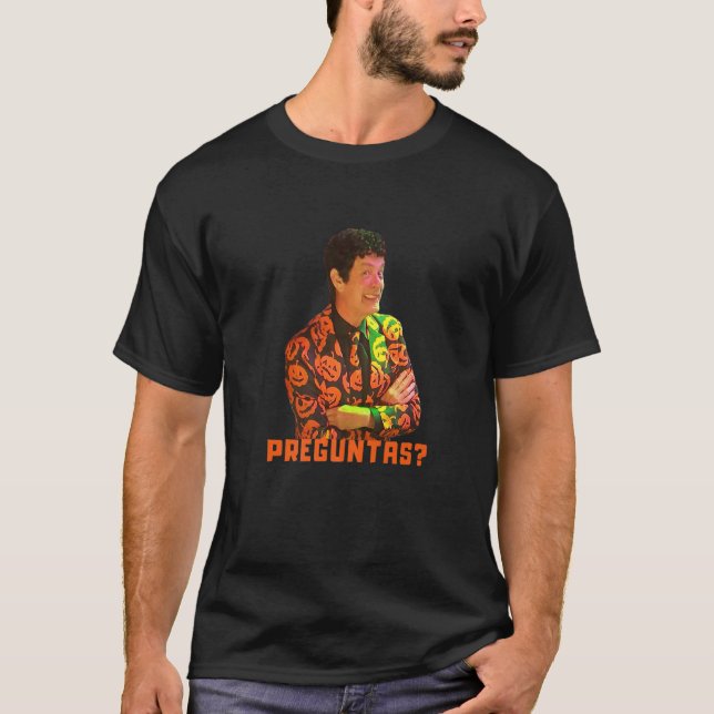 David S Pumpkins Preguntas Any Questions Mens Clot T-Shirt (Front)