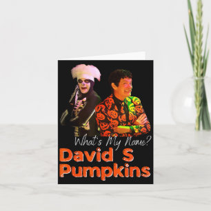 David S Pumpkins Skeleton Funny Skit Men Clothing  Card