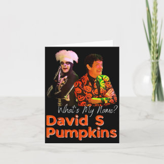 David S Pumpkins Skeleton Funny Skit Men Clothing  Card