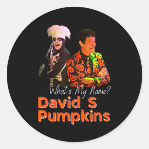 David S Pumpkins Skeleton Funny Skit Men Clothing  Classic Round Sticker