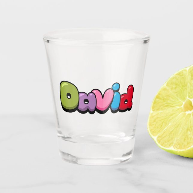 David Shot Glass (Front)