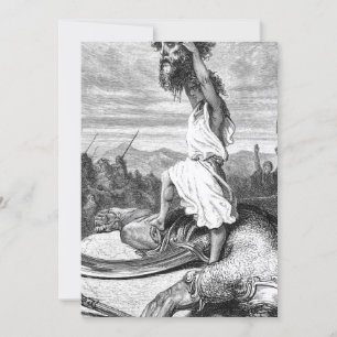 David Slays Goliath From Gustave Dore 1886 Invitation