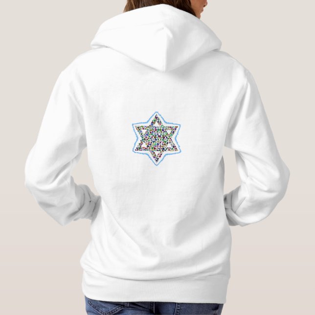 David Star made with Gemstones Hoodie (Back)