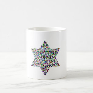 David Star made with Gemstones in All Colours Magic Mug