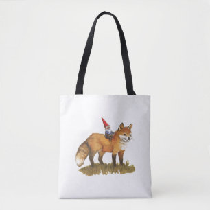 David The Gnome Woodland Forest Friends   Tote Bag