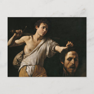 David with the Head of Goliath by Caravaggio Postcard