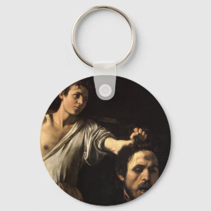 David with the Head of Goliath, Caravaggio Key Ring