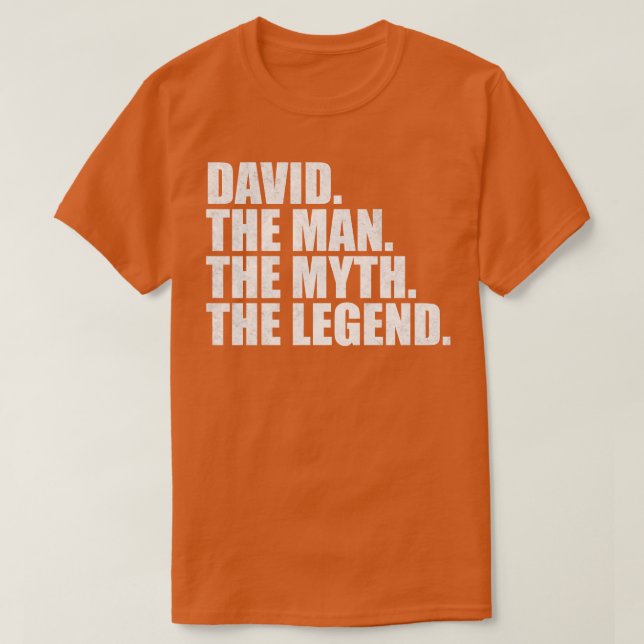 DavidDavid Name David given name T-Shirt (Design Front)