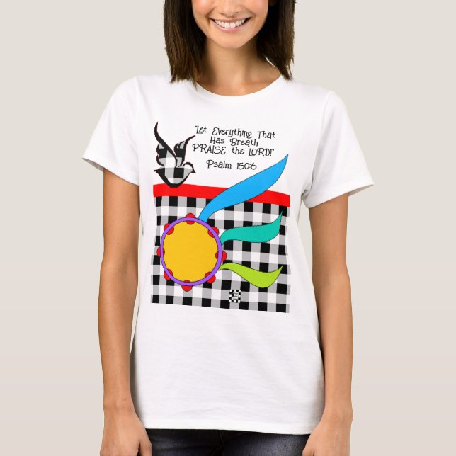Davidic Dancer Buffalo Plaid t-shirt (Front)