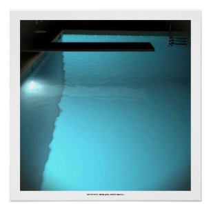 DAVID'S POOL SERIES p09d- 3D Computer ART Poster