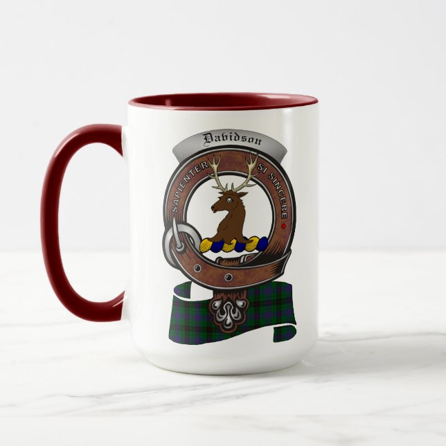 Davidson Clan Badge Combo15oz Mug (Left)