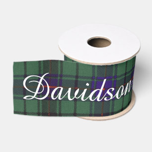 Davidson clan Plaid Scottish tartan Grosgrain Ribbon