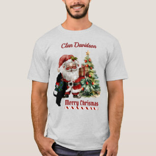 Davidson Scottie Dog Christmas Personalised T-Shirt