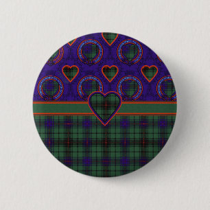 Davidson Scottish Tartan 6 Cm Round Badge