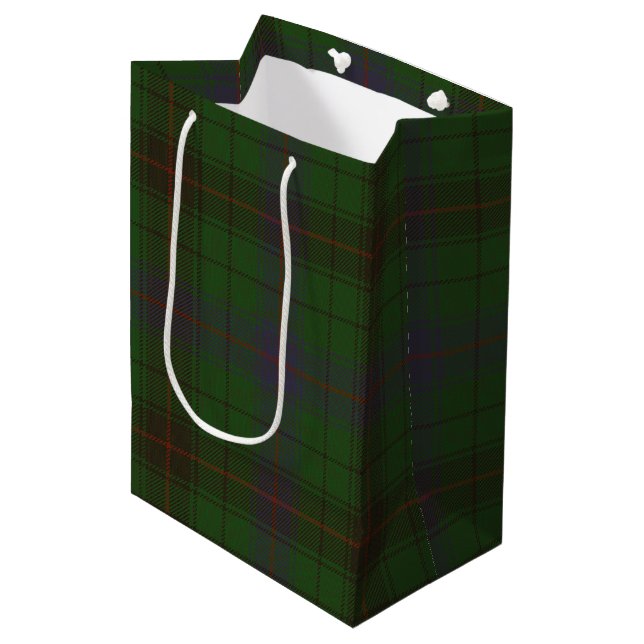 Davidson Tartan Medium Gift Bag (Front Angled)