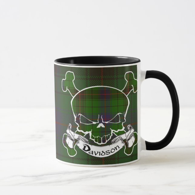 Davidson Tartan Skull Mug (Right)