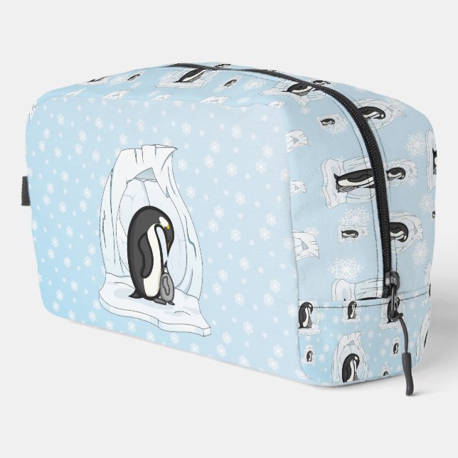 Davin and Annie the Penguins Dopp Kit (Right Corner)