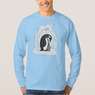 Davin and Annie the Penguins Men's Dark Shirt