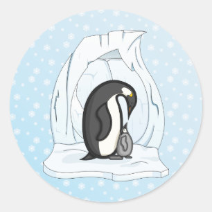 Davin and Annie the Penguins Sticker
