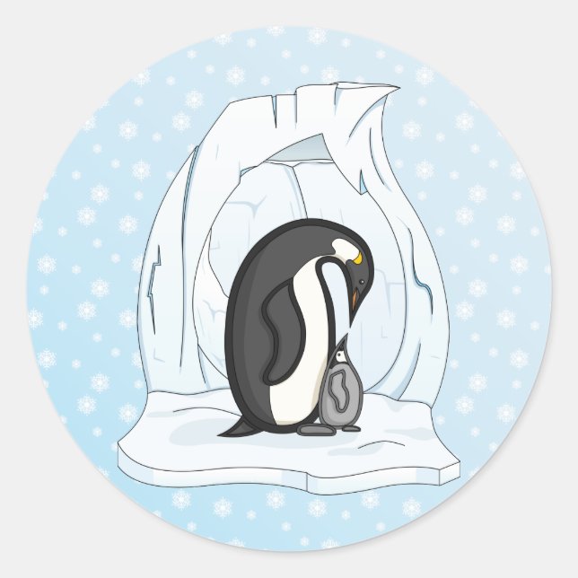 Davin and Annie the Penguins Sticker (Front)