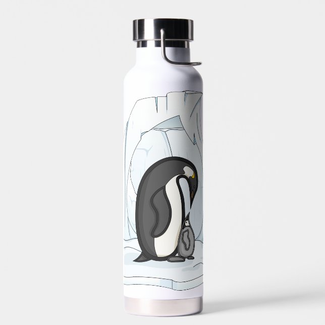 Davin and Annie the Penguins Water Bottle (Left)