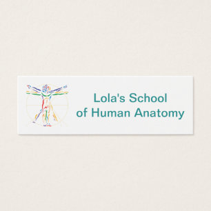 DaVinci Anatomy Man in Chakra Colours