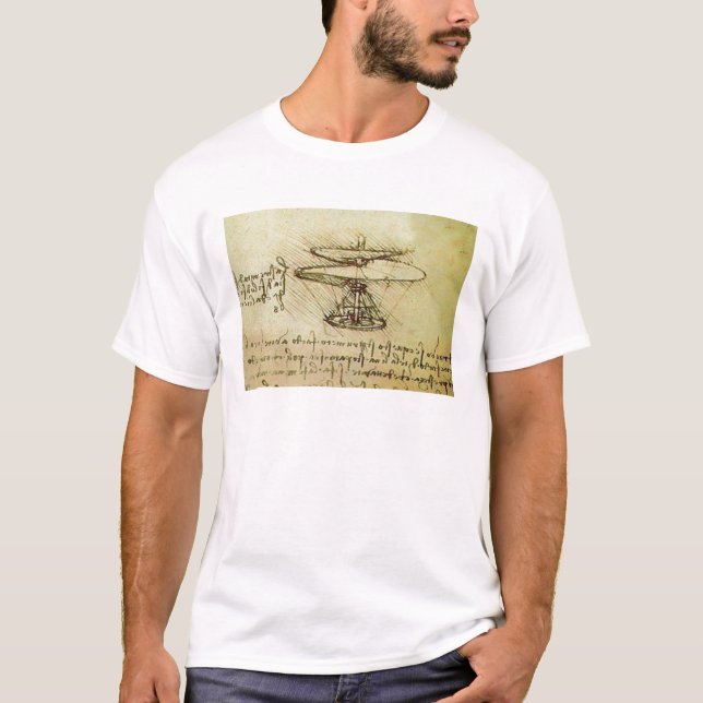 Davinci helicopter T-shirt (Front)