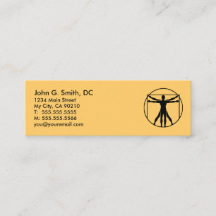 DaVinci Logo Mini Referral Chiropractor Mini Business Card