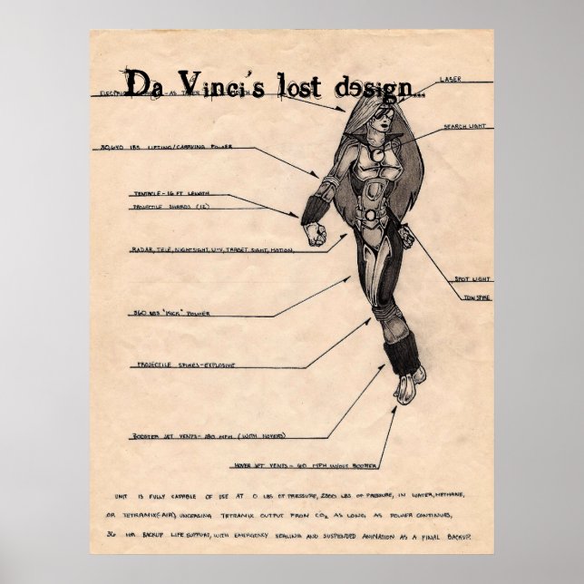 DaVinci's Lost Design Poster (Front)
