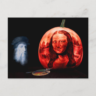 DaVinci's Pumpkin Postcard