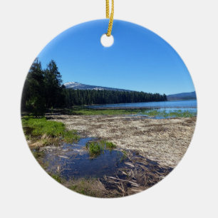 Davis Lake, OR Ceramic Tree Decoration