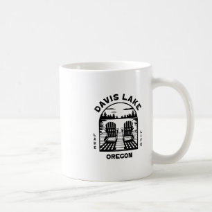 Davis Lake Oregon Outdoors Vintage 2 Coffee Mug