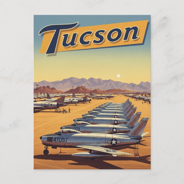 Davis-Monthan Air Force Base Tuscon Arizona Travel Postcard (Front)