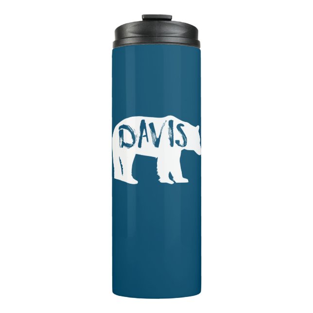 Davis West Virginia Bear Thermal Tumbler (Front)