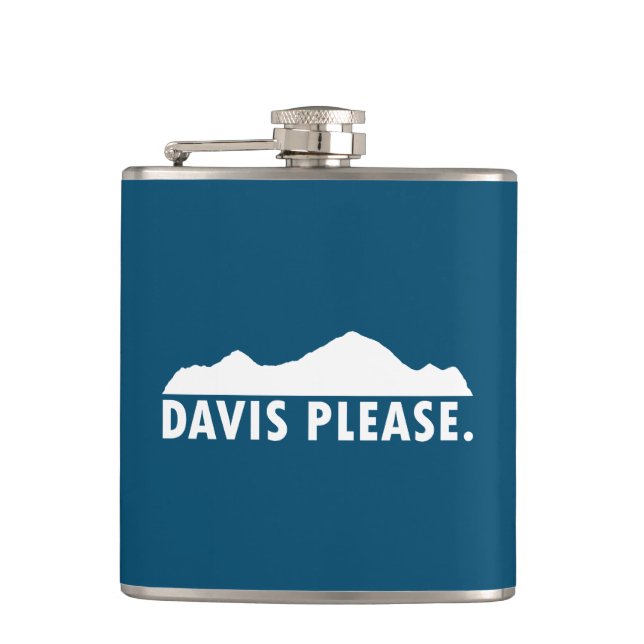 Davis West Virginia Please Hip Flask (Front)