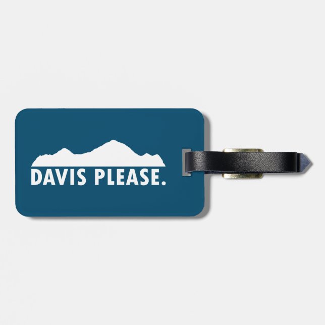 Davis West Virginia Please Luggage Tag (Back Horizontal)