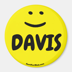 DAVIS yellow smile magnet