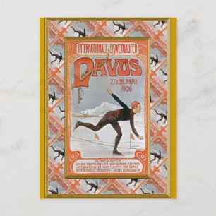 Davos 1906 holiday postcard
