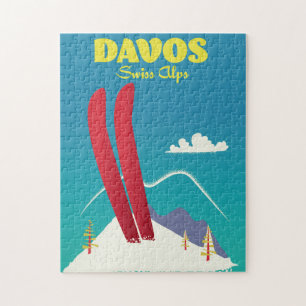 Davos Swiss Alps Jigsaw Puzzle