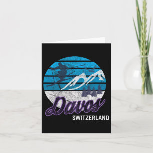 Davos Swiss Alps Switzerland Ski Resort Snowboardi Card