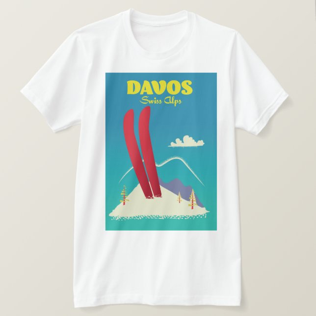 Davos Swiss Alps T-Shirt (Design Front)
