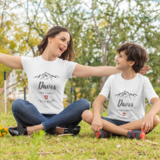 Davos, Switzerland. Custom Mountain Adventure T-Shirt