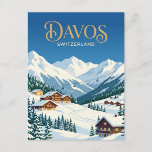 Davos, Switzerland Postcard