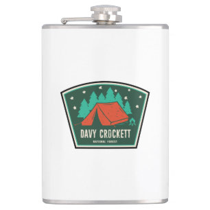 Davy Crockett National Forest Camping Hip Flask