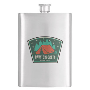 Davy Crockett National Forest Camping Hip Flask
