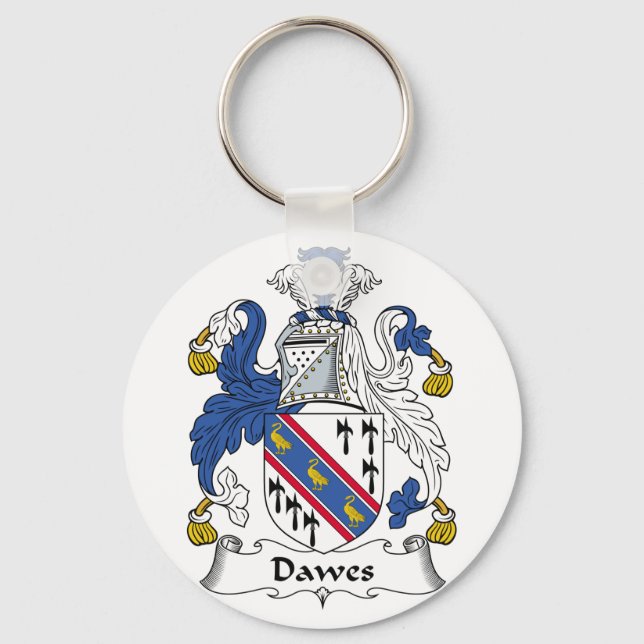 Dawes Family Crest Key Ring (Front)