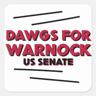 Dawgs for Warnock Sticker Sheet