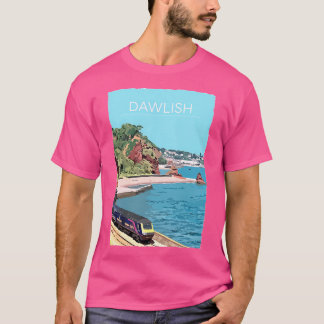 Dawlish Retro Vintage Style Travel Poster Canvas P T-Shirt