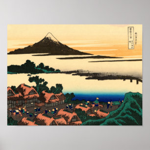Dawn at Isawa in Kai Province Poster