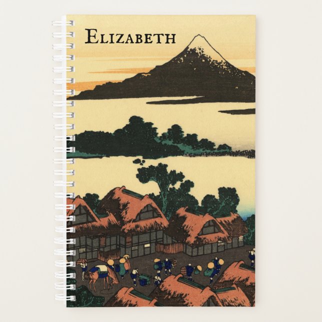 Dawn at Isawa Vintage Japanese Woodblock Planner (Front)
